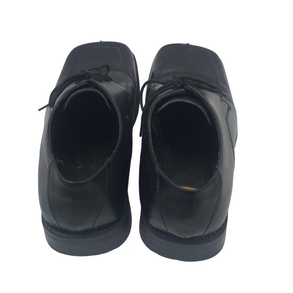 NXXT👞Nunn Bush Black Squared Toed Oxford Shoes Size 9 - Picture 3 of 5